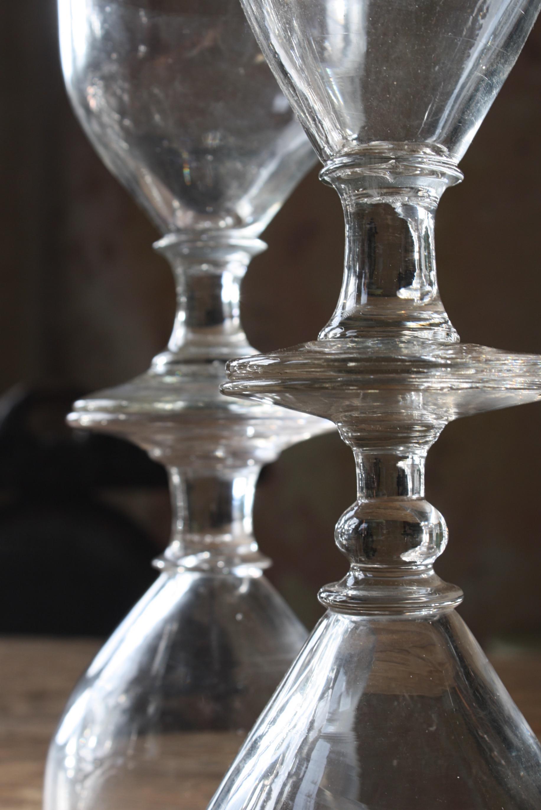 19th Century Collection of Georgian Rummers & Labeled Cut Glass Decanters  For Sale 12