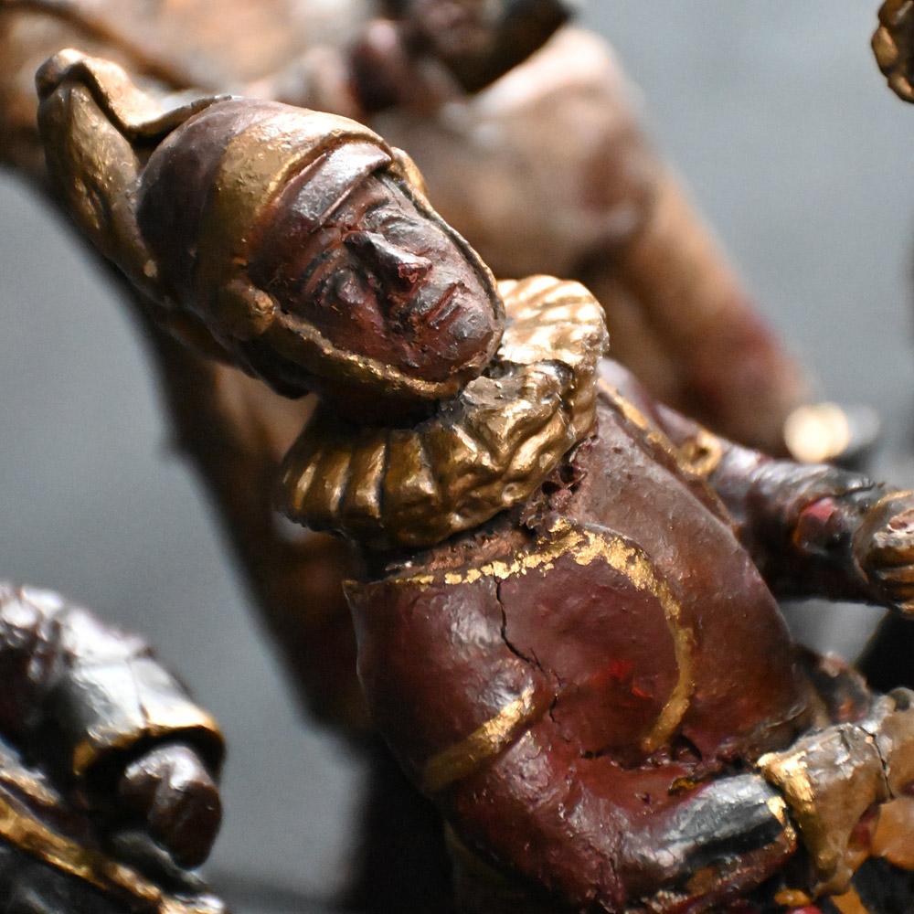 Hand-Crafted 19th Century collection of Italian museum religious figures  For Sale
