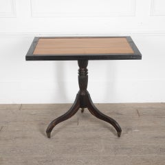 19th Century Colonial Ebony and Satinwood Centre Table