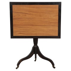 19th Century Colonial Ebony and Satinwood Centre Table