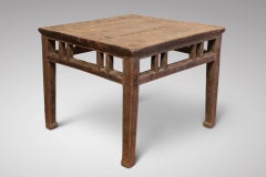 19th Century Colonial Low Coffee Table in Hardwood