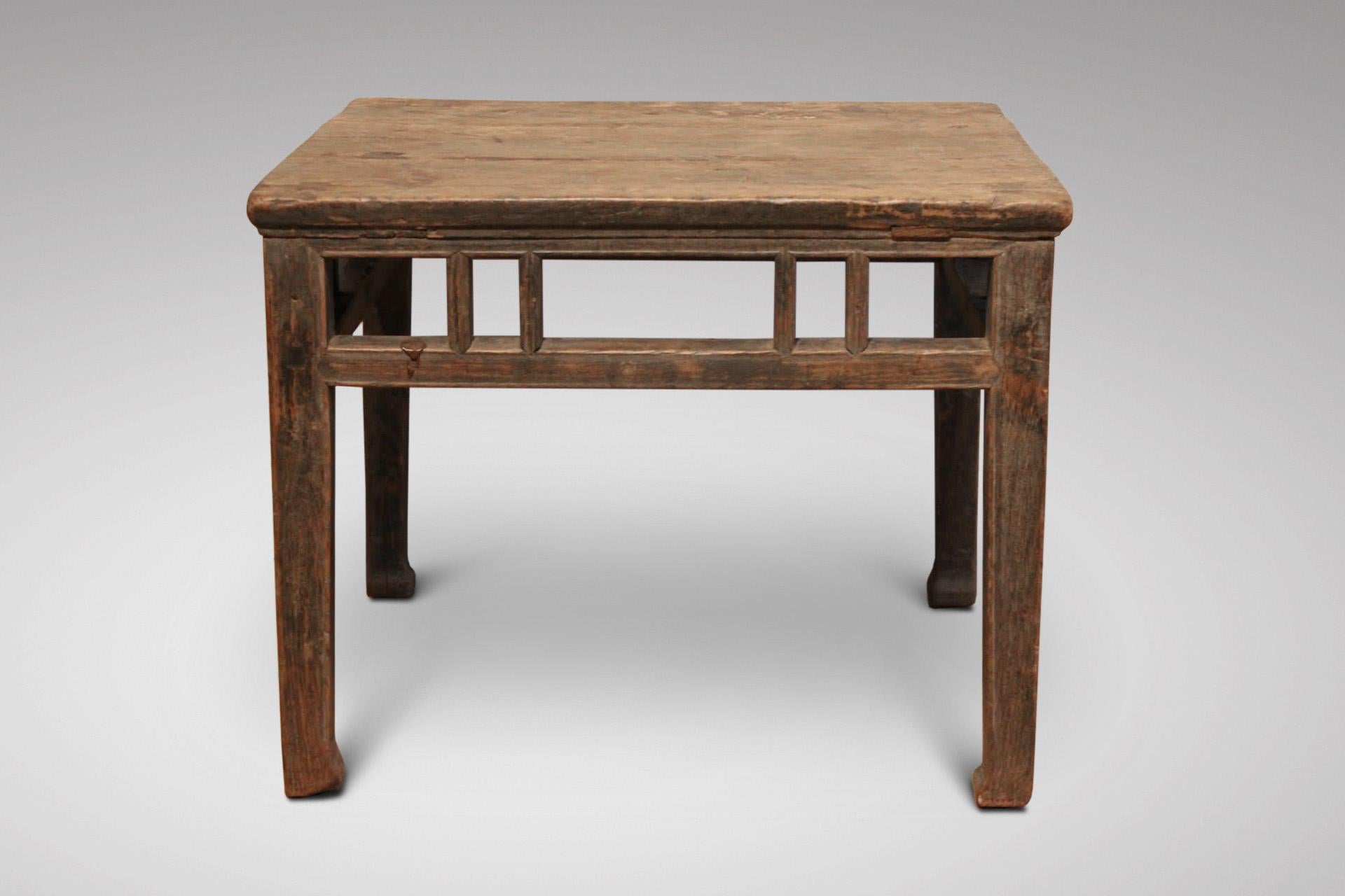Dutch Colonial 19th Century Colonial Low Coffee Table in Hardwood
