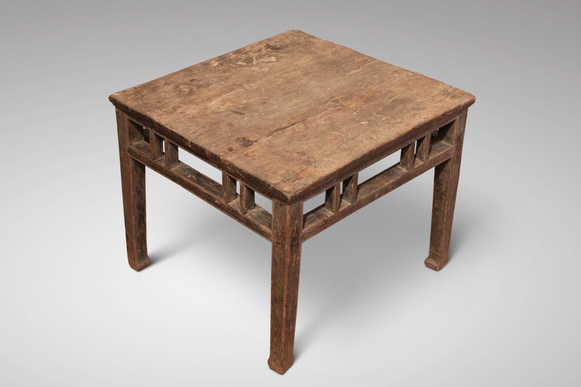 Indonesian 19th Century Colonial Low Coffee Table in Hardwood
