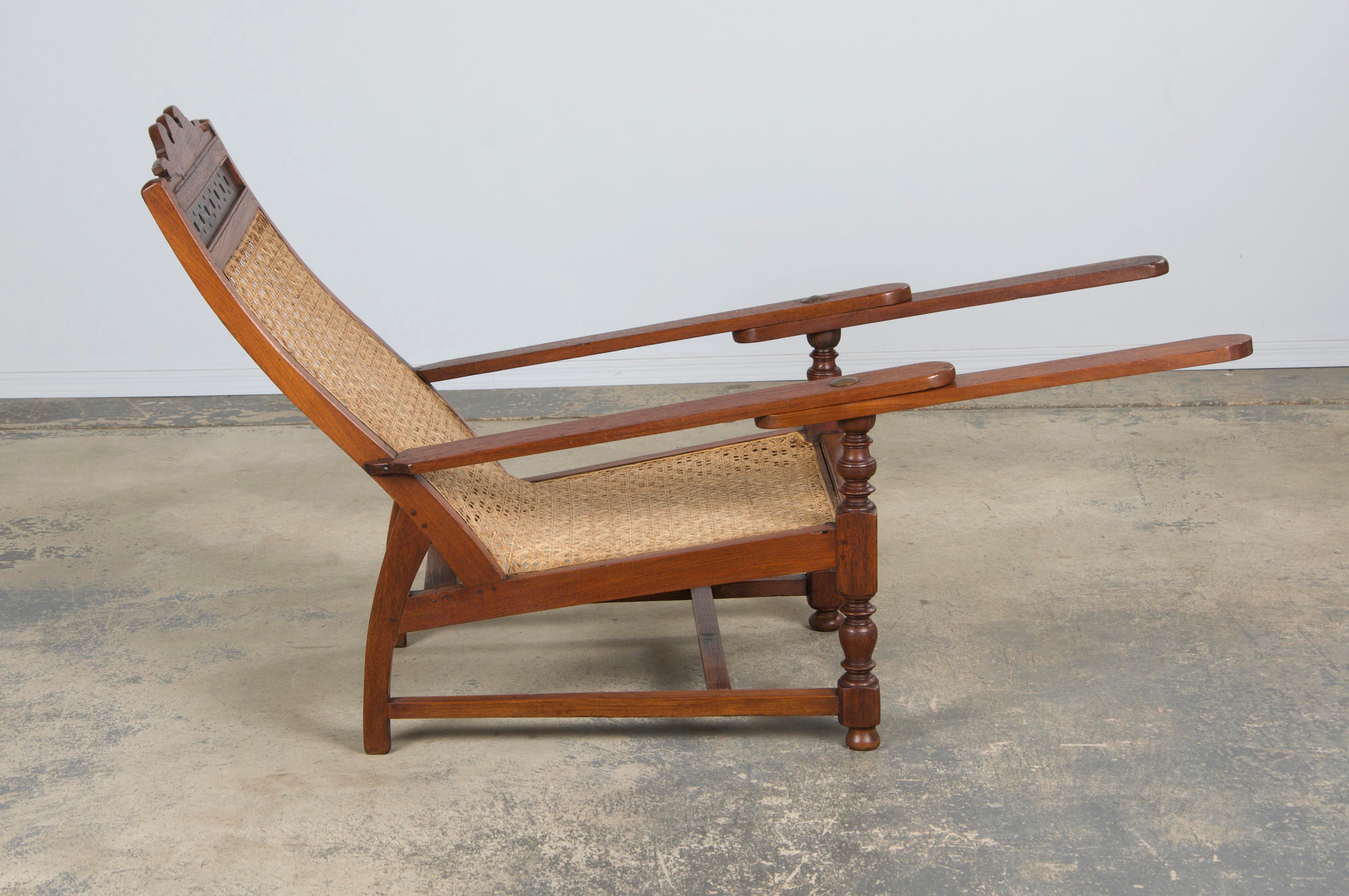 Chaise de salon Plantation en acajou colonial du 19e siècle en vente 2