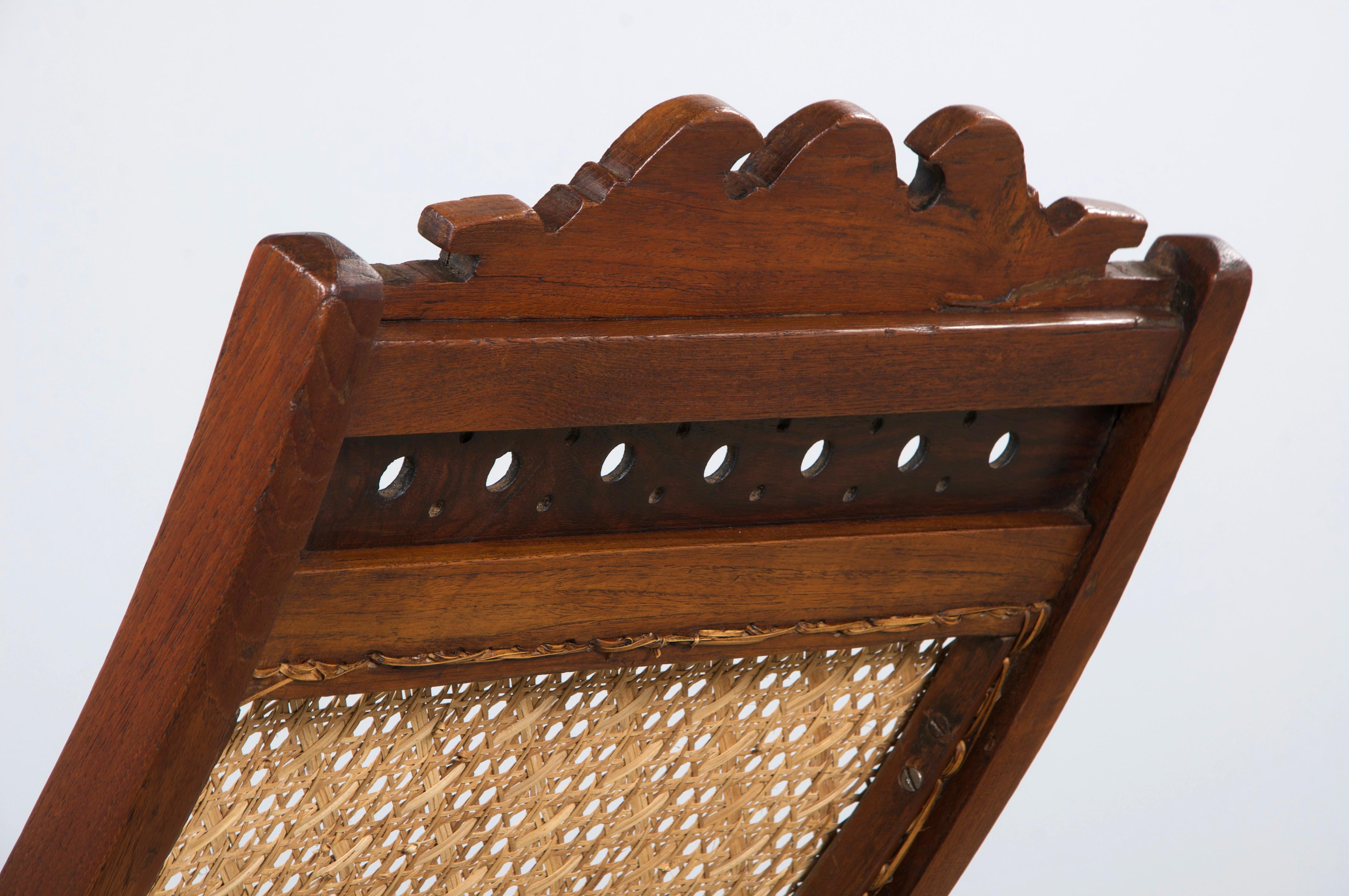 Chaise de salon Plantation en acajou colonial du 19e siècle en vente 11