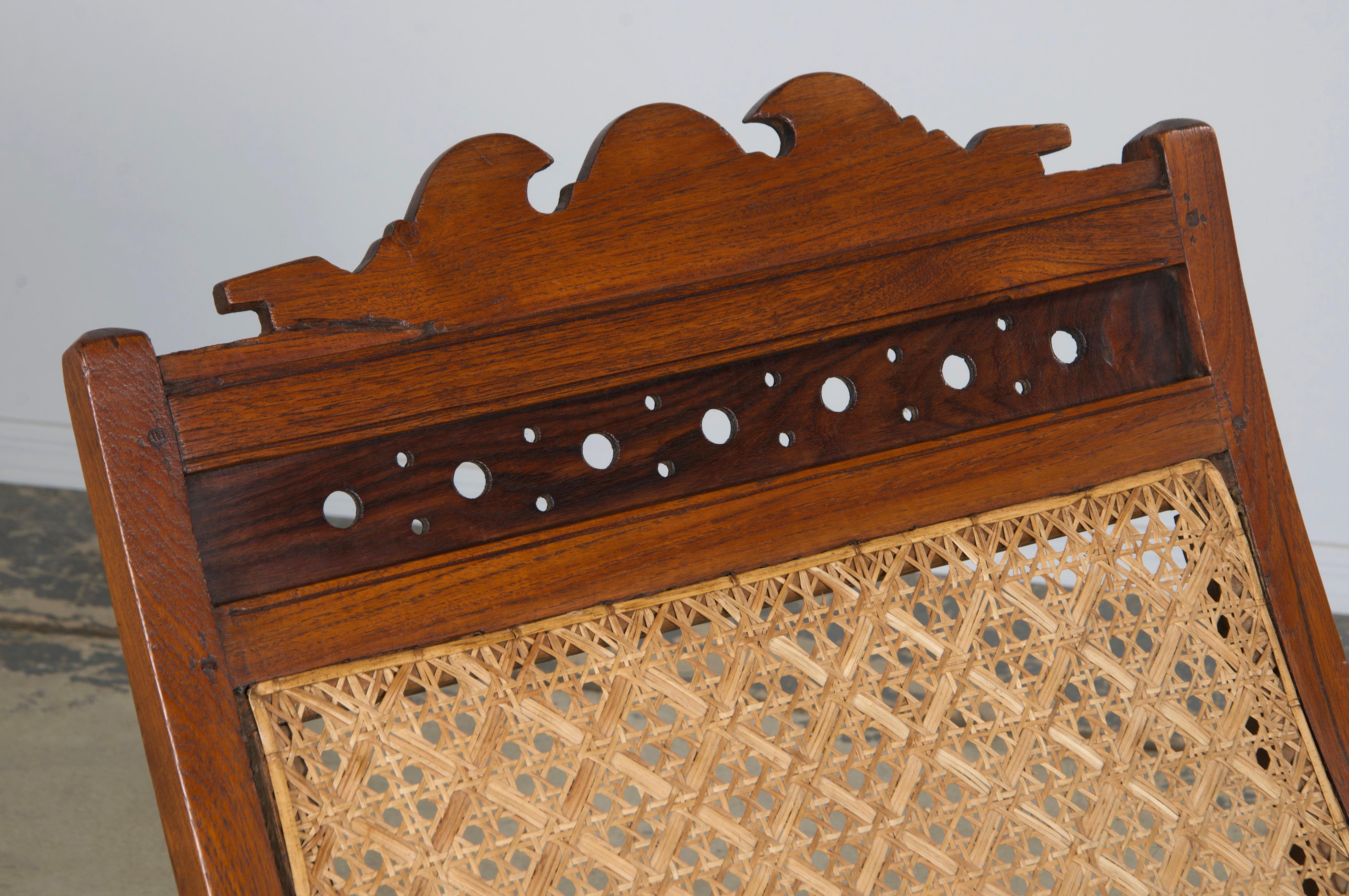XIXe siècle Chaise de salon Plantation en acajou colonial du 19e siècle en vente