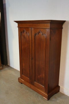 19th Century Colonial Teak 2-Door Cabinet