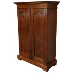 19th Century Colonial Teak 2-Door Cabinet