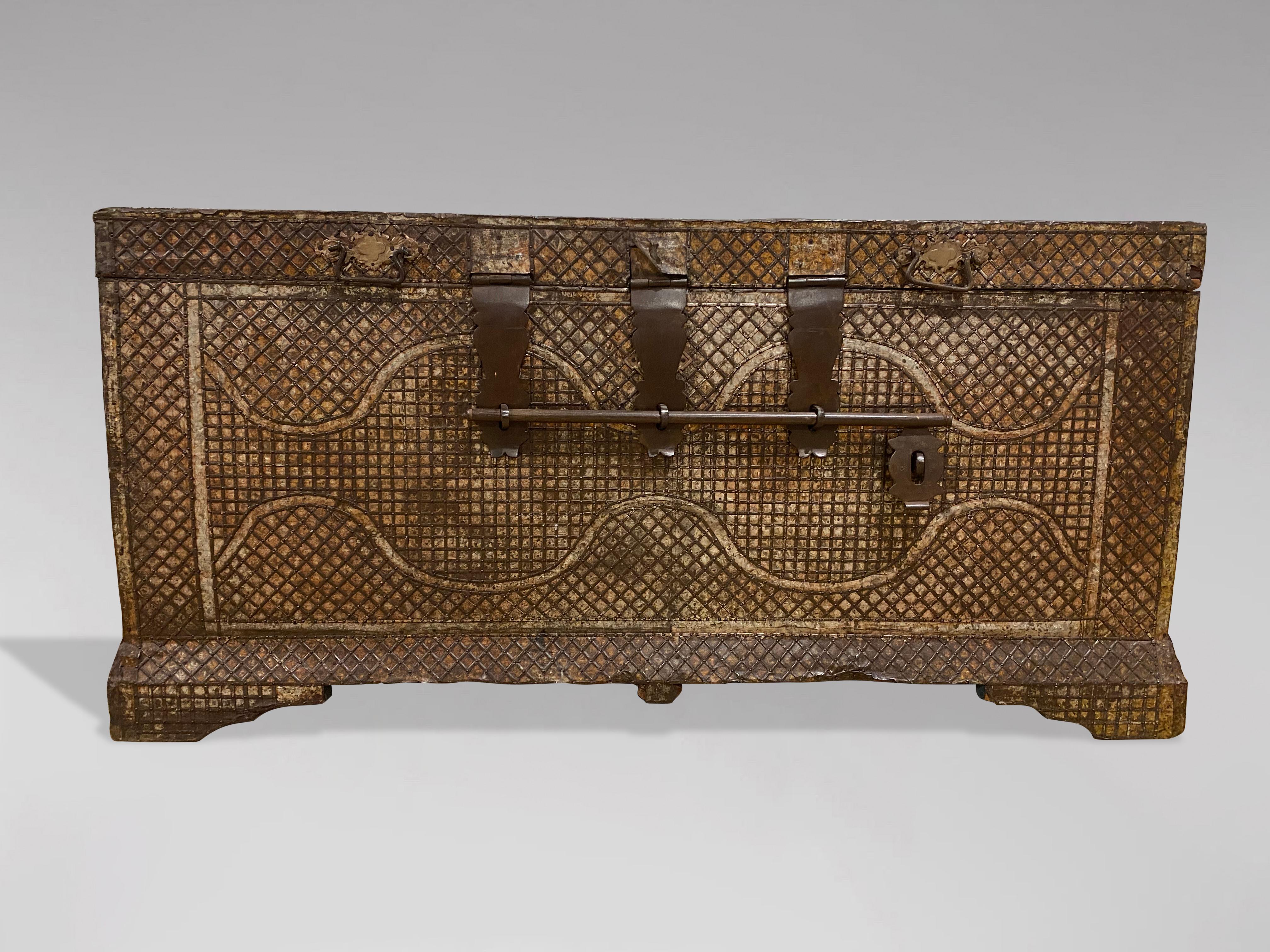 19th Century Colonial Travelling Chest or Trunk For Sale 1