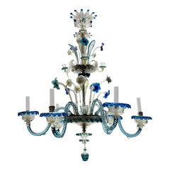 19th Century Colored Murano Chandelier