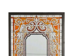 19th Century, Colorful Leaded Glass Window