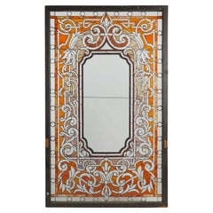 19th Century, Colorful Leaded Glass Window