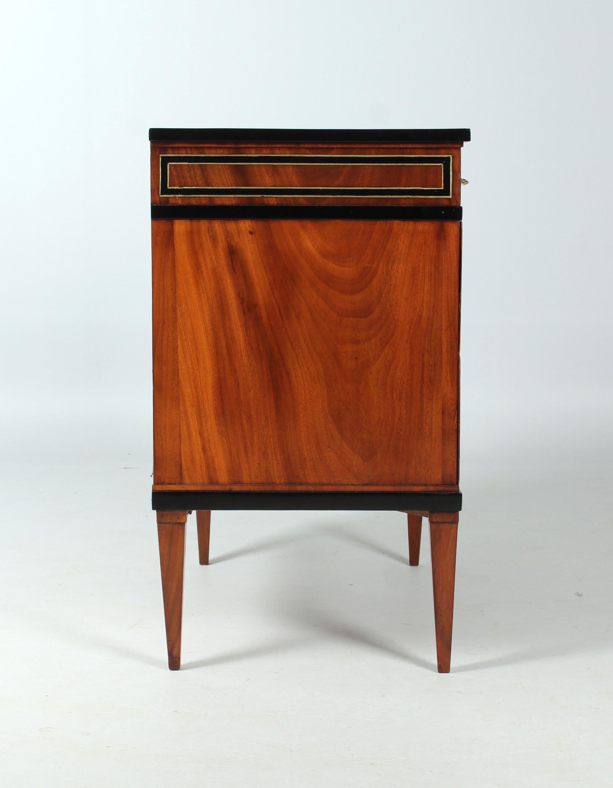 19th Century, Commode with Trick Lock, Secret Locker System, Biedermeier C. 1810 For Sale 15