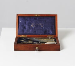 19th Century Compass Box, Measuring and Drawing Tools, England, circa 1880