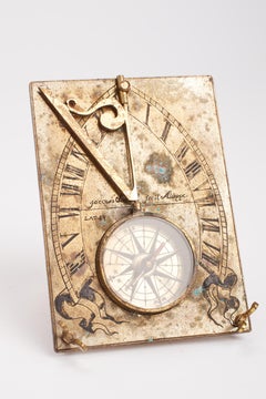 19th Century Compass Sundial, Jacque Linedal, Dieppe, France