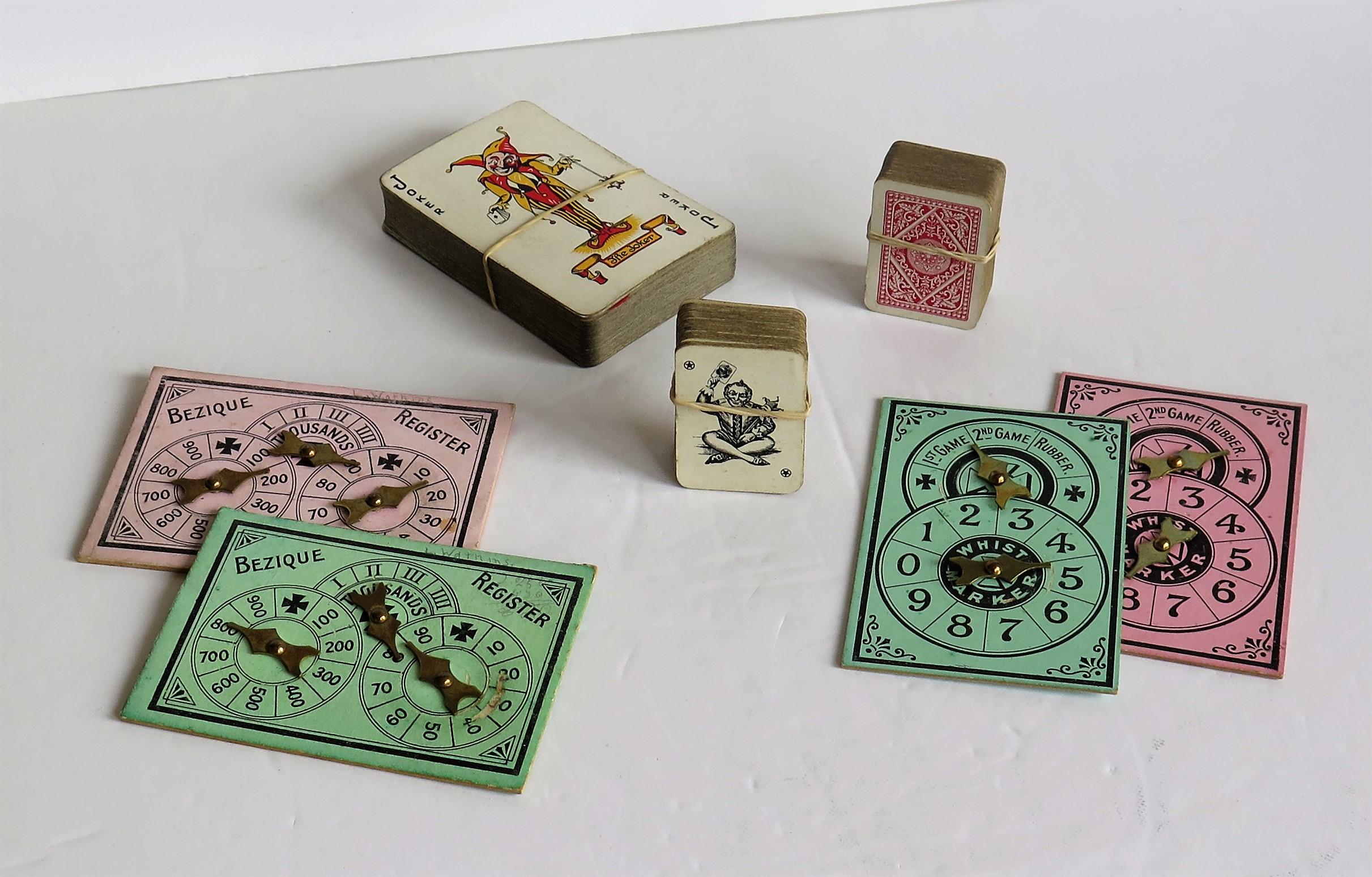 Compendium de jeux complet du 19ème siècle en boîte jointe en bois de feuillus - De nombreux jeux en vente 8