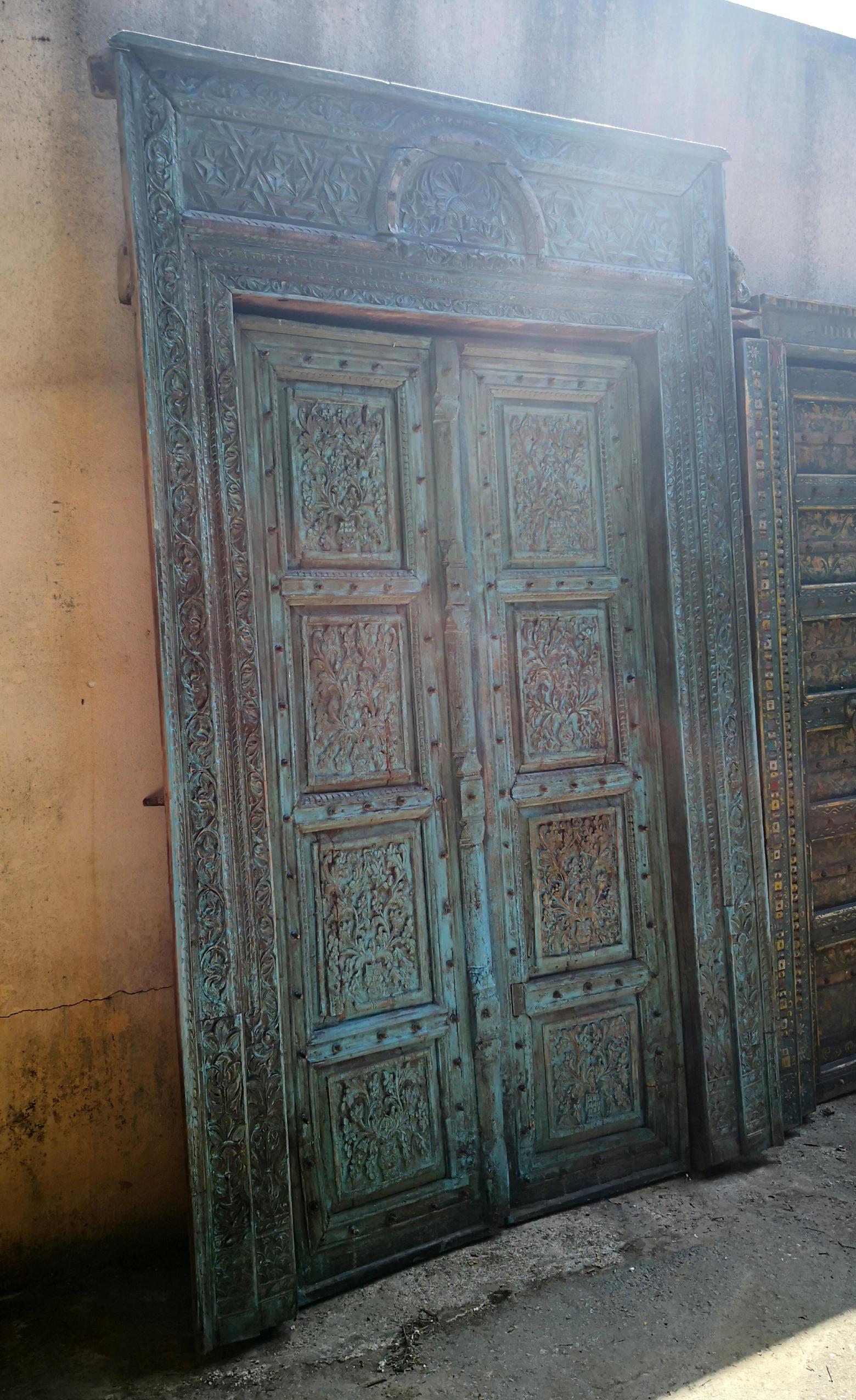 wooden main doors