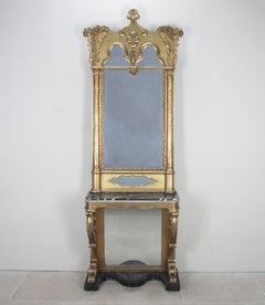 19th Century Console Table and Mirror Attributed to Gillows