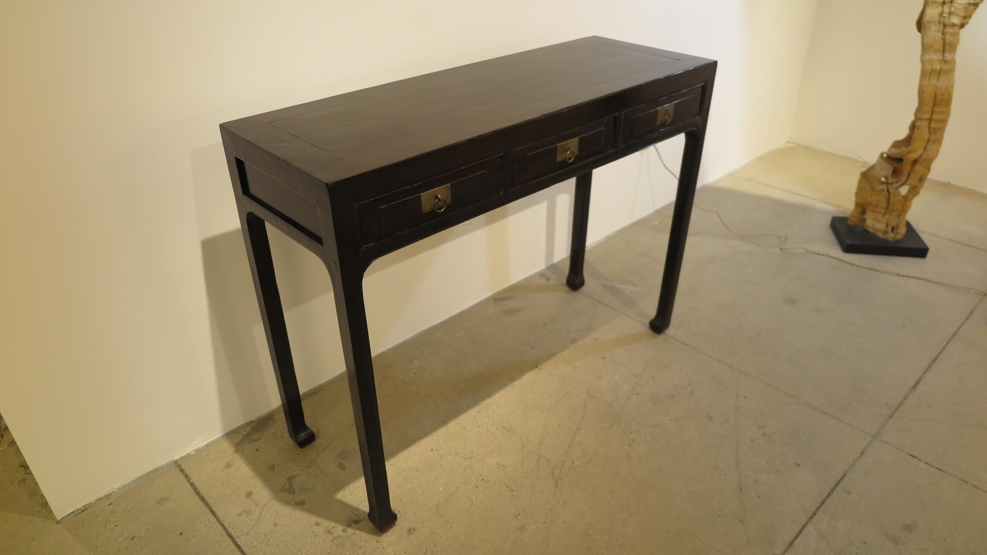 Lacquered 19th Century Console Table For Sale