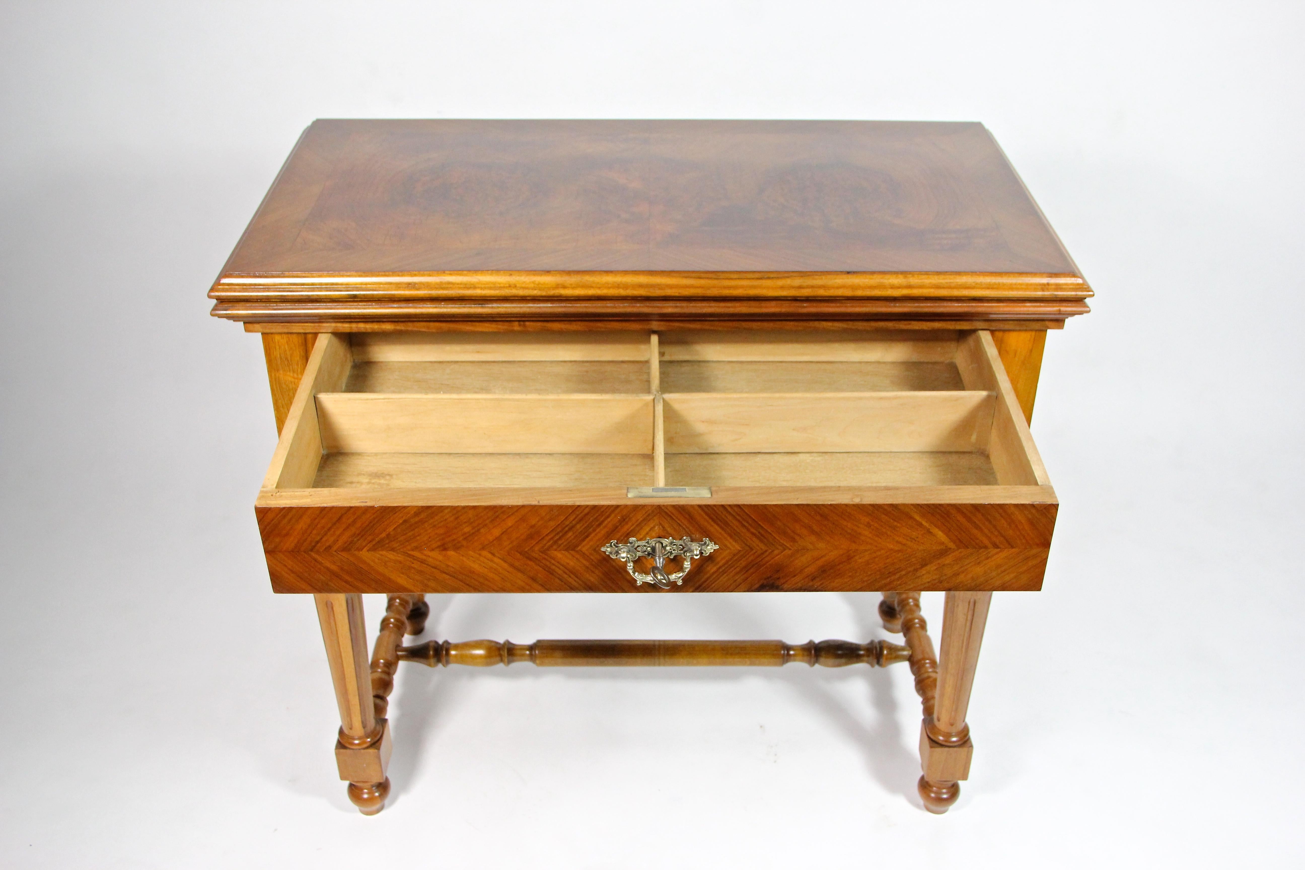 19th Century Console Table/ Gaming Table Nut Wood, Austria, circa 1870 For Sale 6