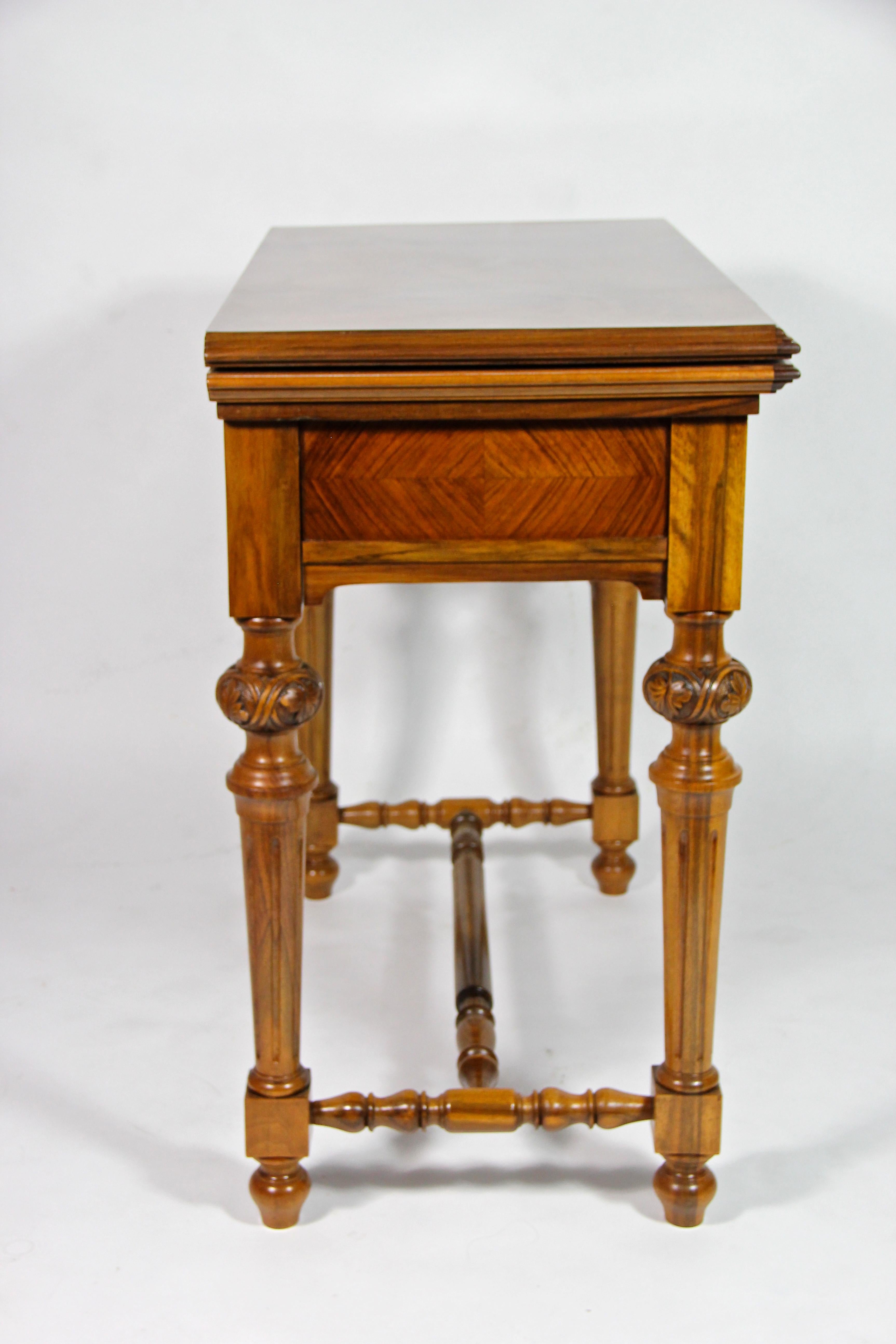 19th Century Console Table/ Gaming Table Nut Wood, Austria, circa 1870 For Sale 10
