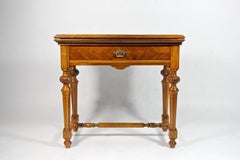 19th Century Console Table/ Gaming Table Nut Wood, Austria, circa 1870