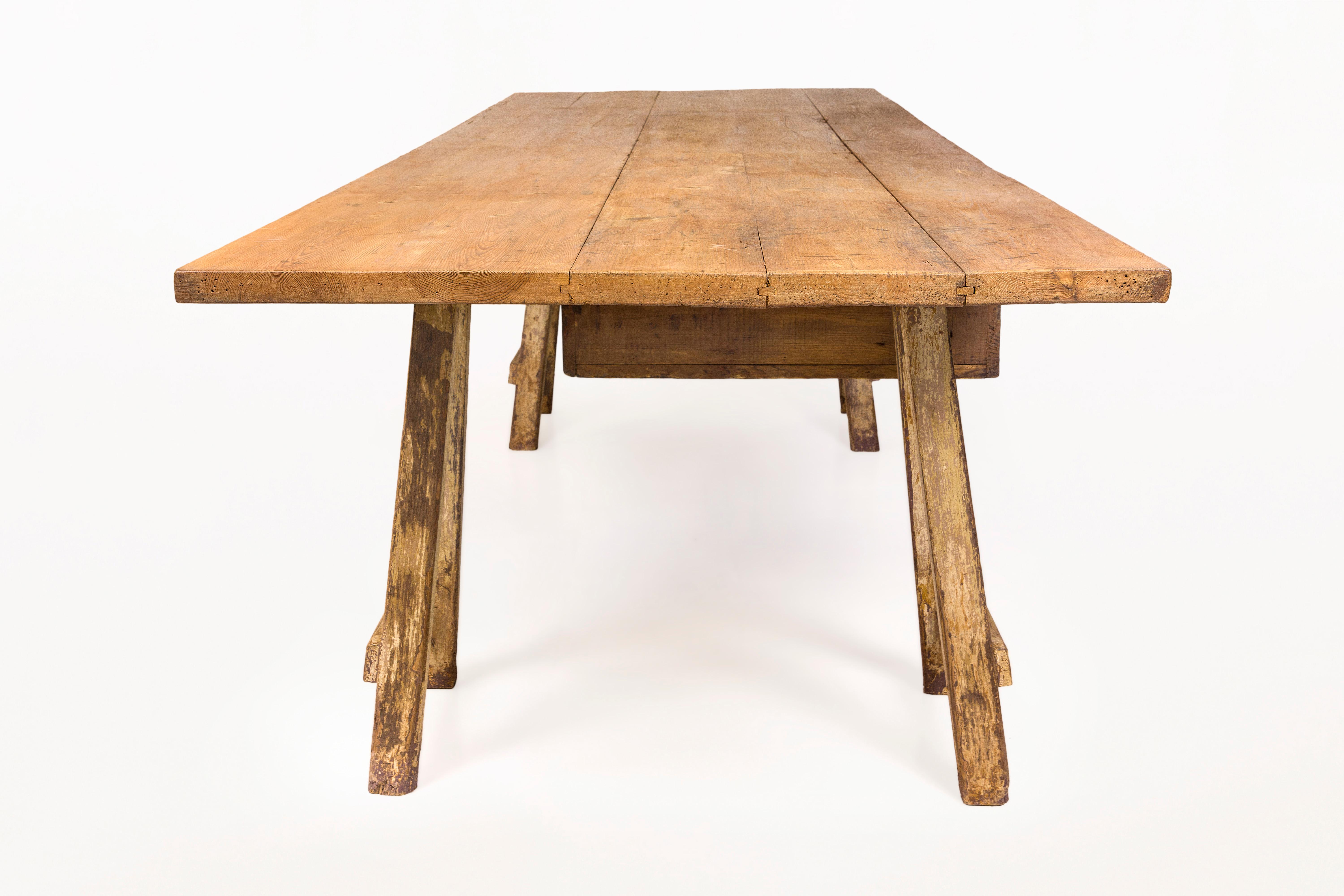 Rustic 19th Century Console Table, Spain