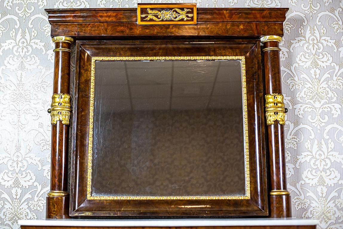 Table console du XIXe siècle avec miroir à charnière en vente 2