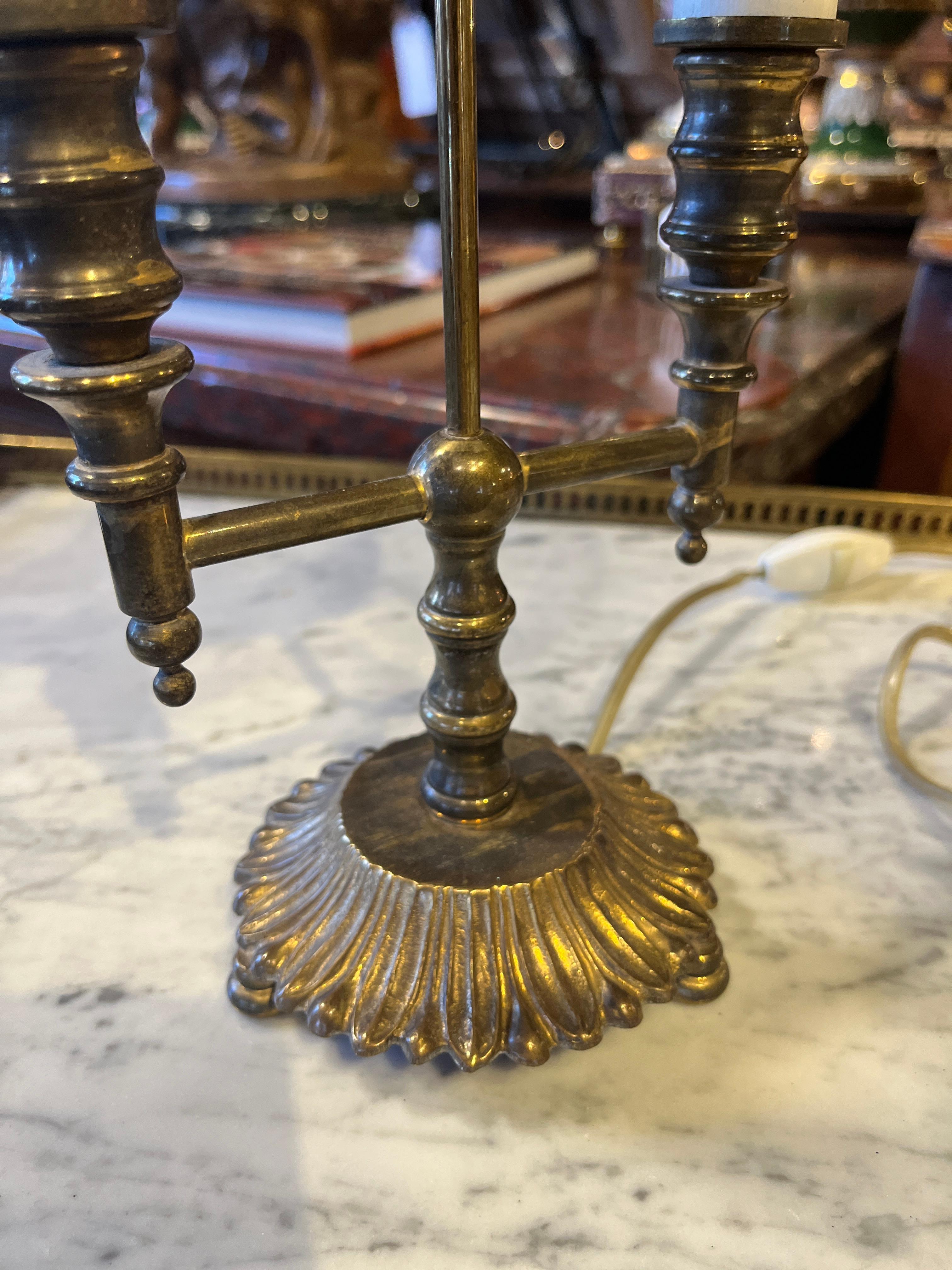 19th Century Consulat - Empire Style French Tole Bouillotte Lamp In condizioni buone in vendita a Scottsdale, AZ