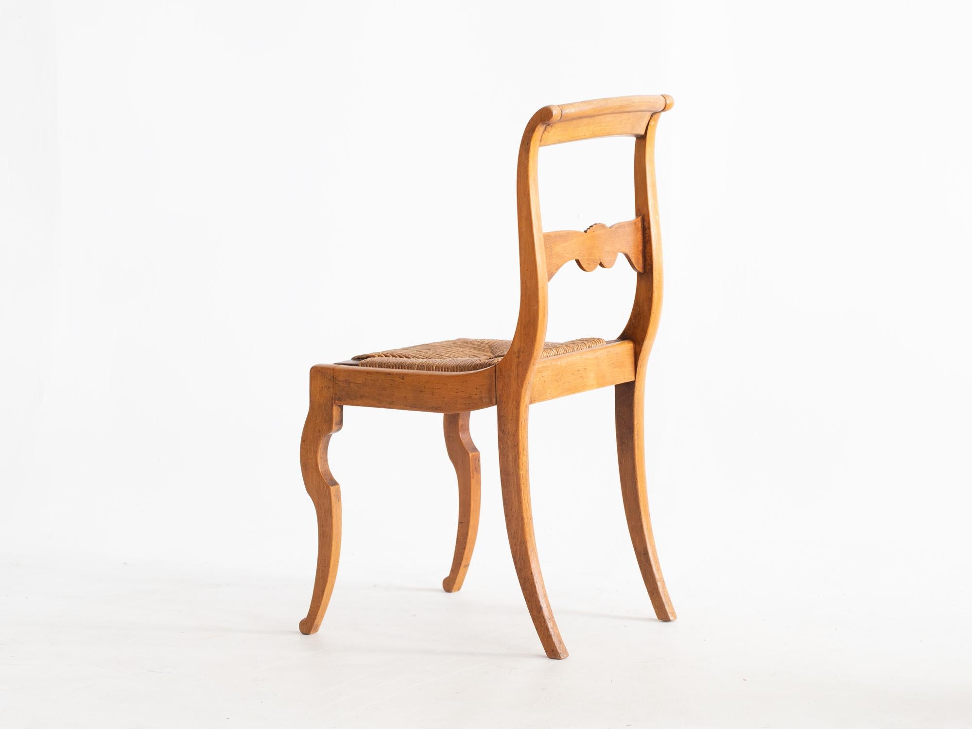 European 19th Century Continental Beech Dining Chairs For Sale