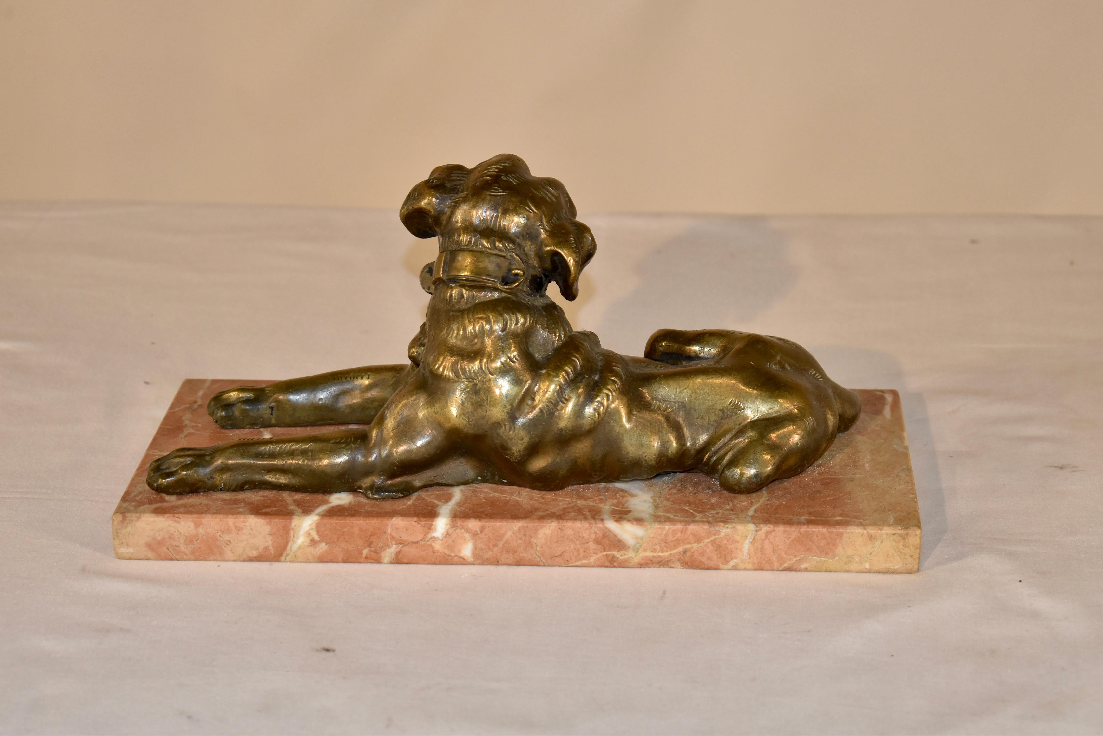 19th Century Continental Bronze of a Dog 1