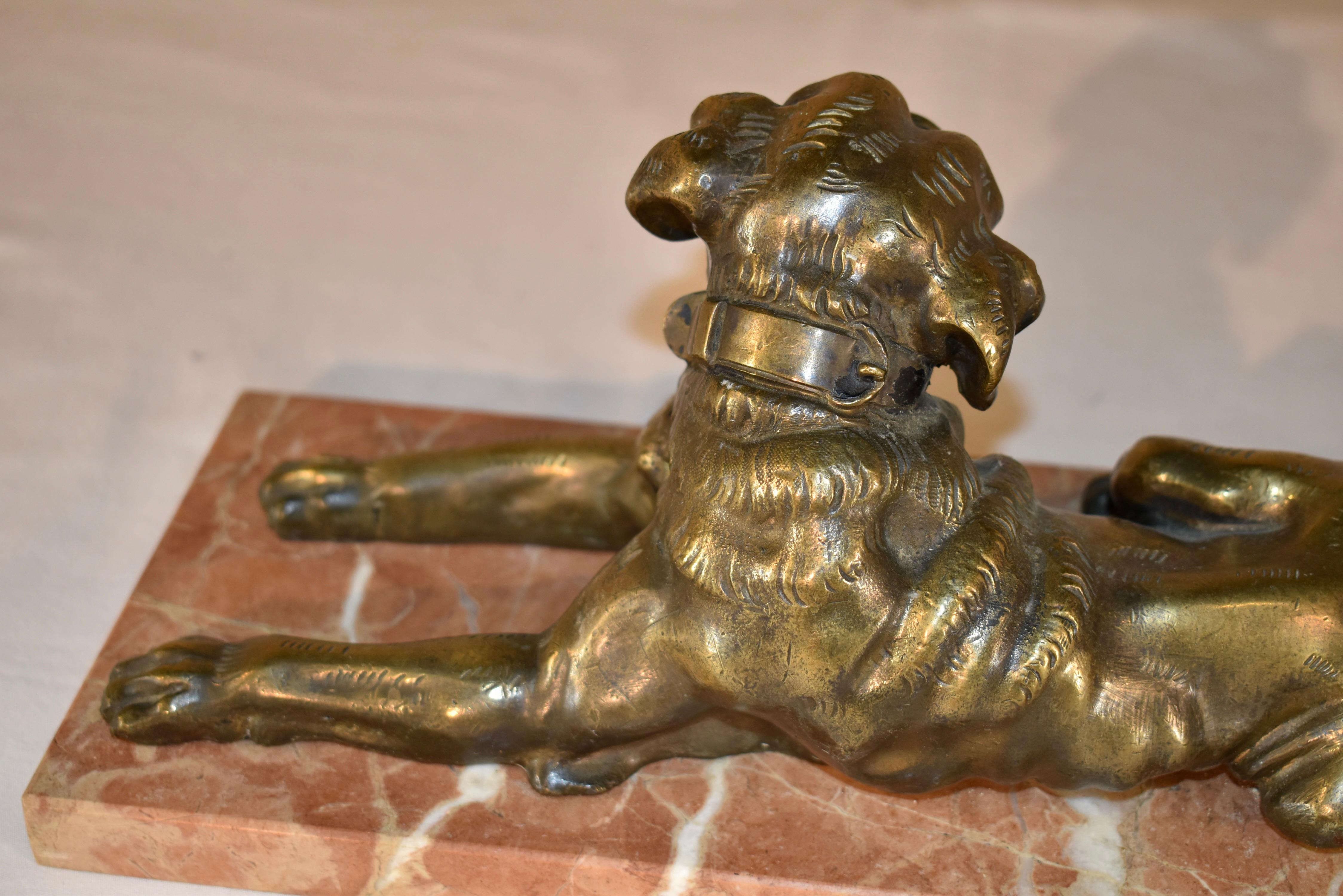 19th Century Continental Bronze of a Dog 2