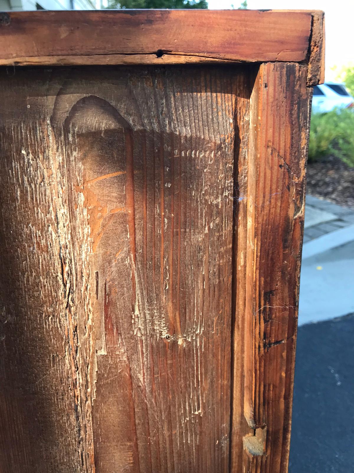 19th Century Continental Burled Wood Chest with Ebonized Escutcheons 10