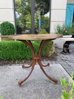 19th Century Continental Chinoiserie Oval Tea Table with Brass Gallery