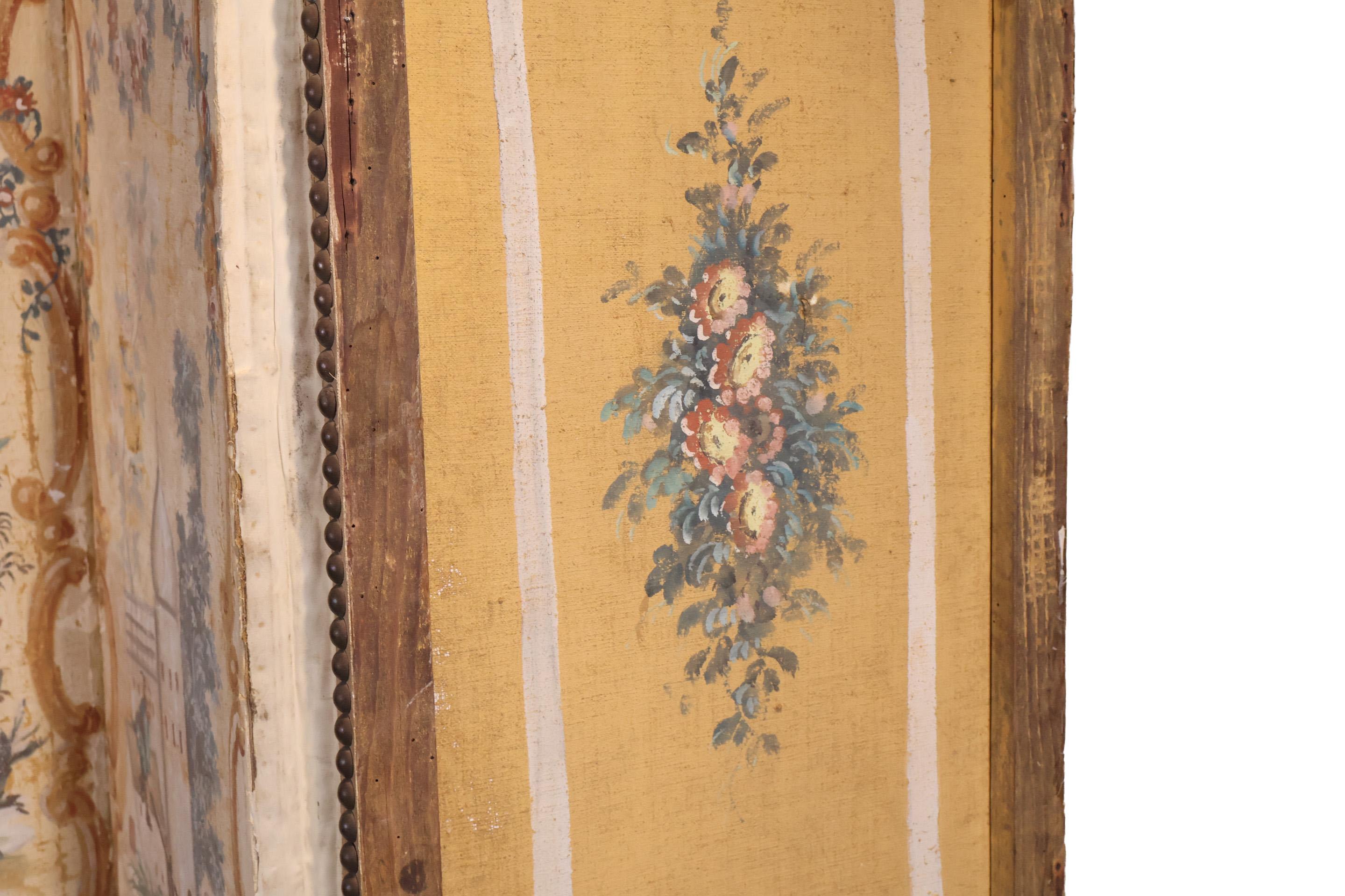 Biombo Chinoiserie Continental Siglo XIX en venta 2