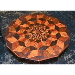 19th Century Continental Exotic Wood Side Table