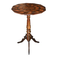 19th Century Continental Exotic Wood Side Table