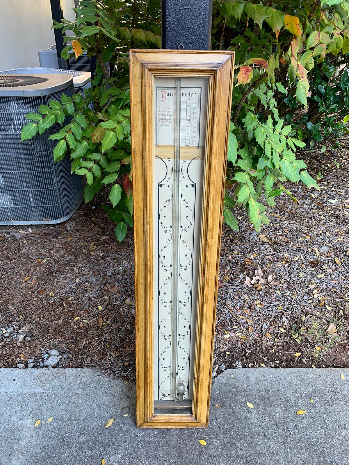 19th century continental faux bois stick barometer
Frame measures 8.25