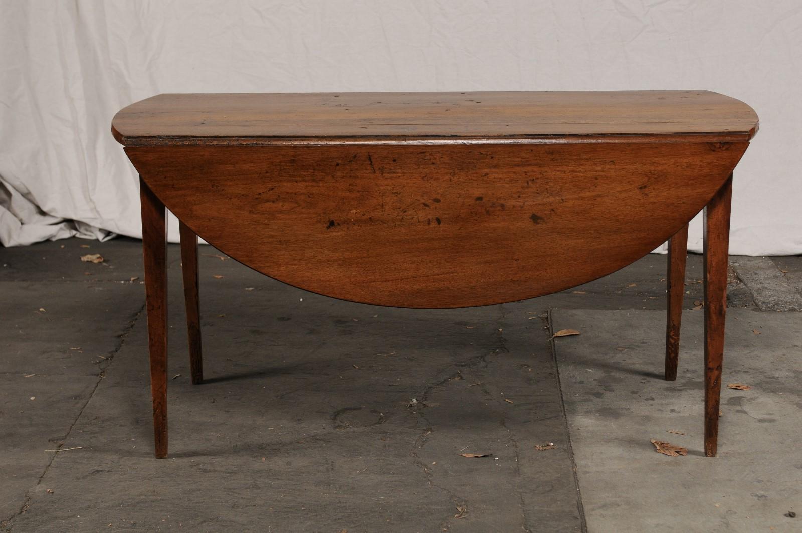 19th Century Continental Fruitwood Breakfast Table, Drop-Leaf 2