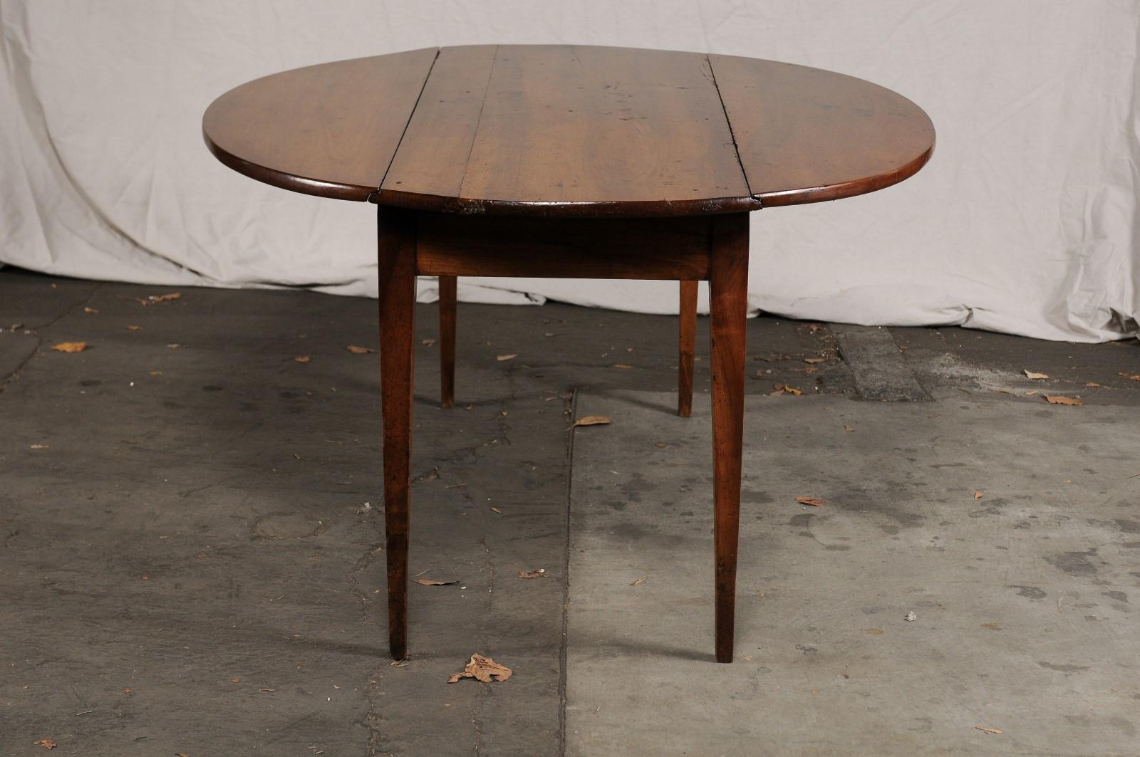 19th Century Continental Fruitwood Breakfast Table, Drop-Leaf 4
