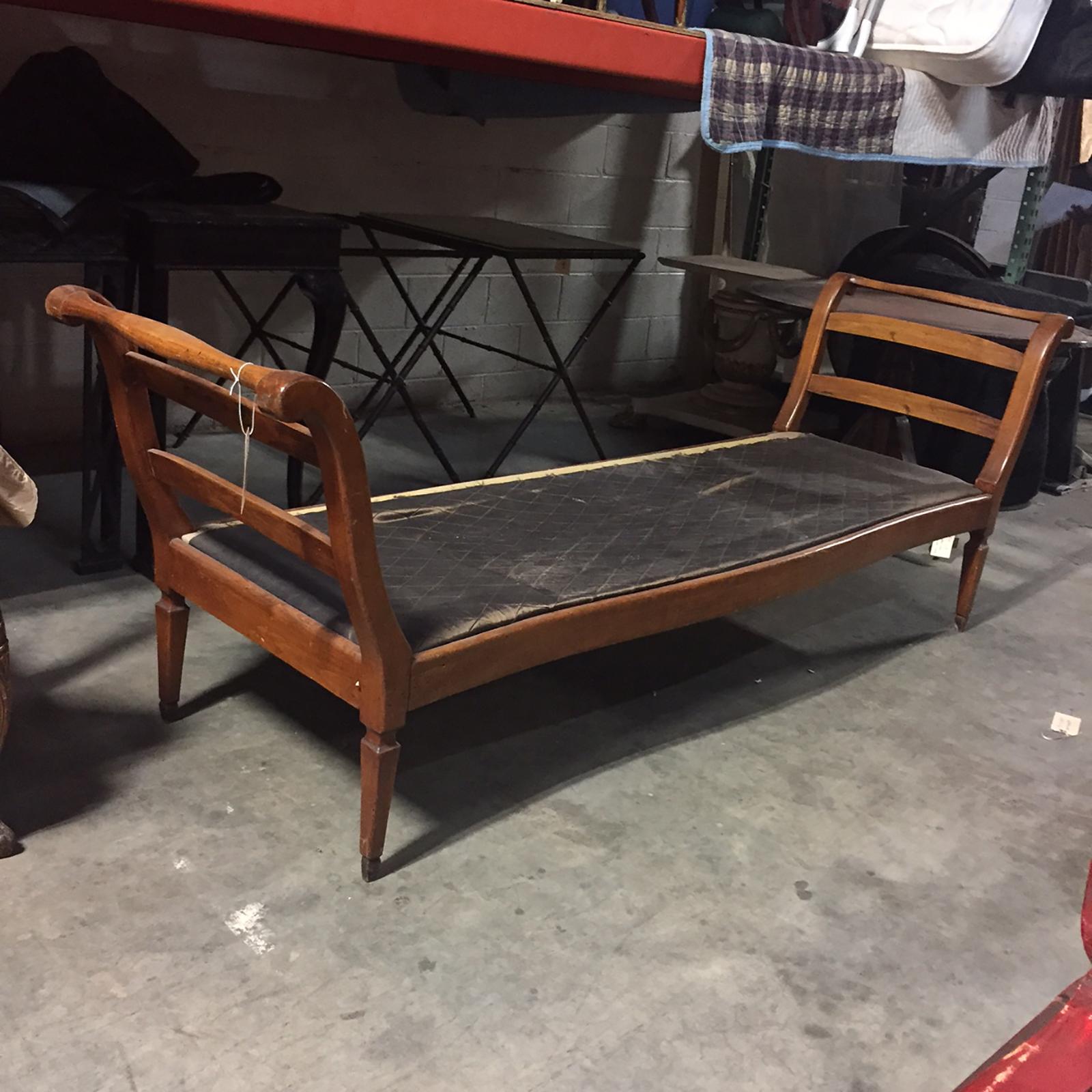19th Century Continental Fruitwood Long Bench 3