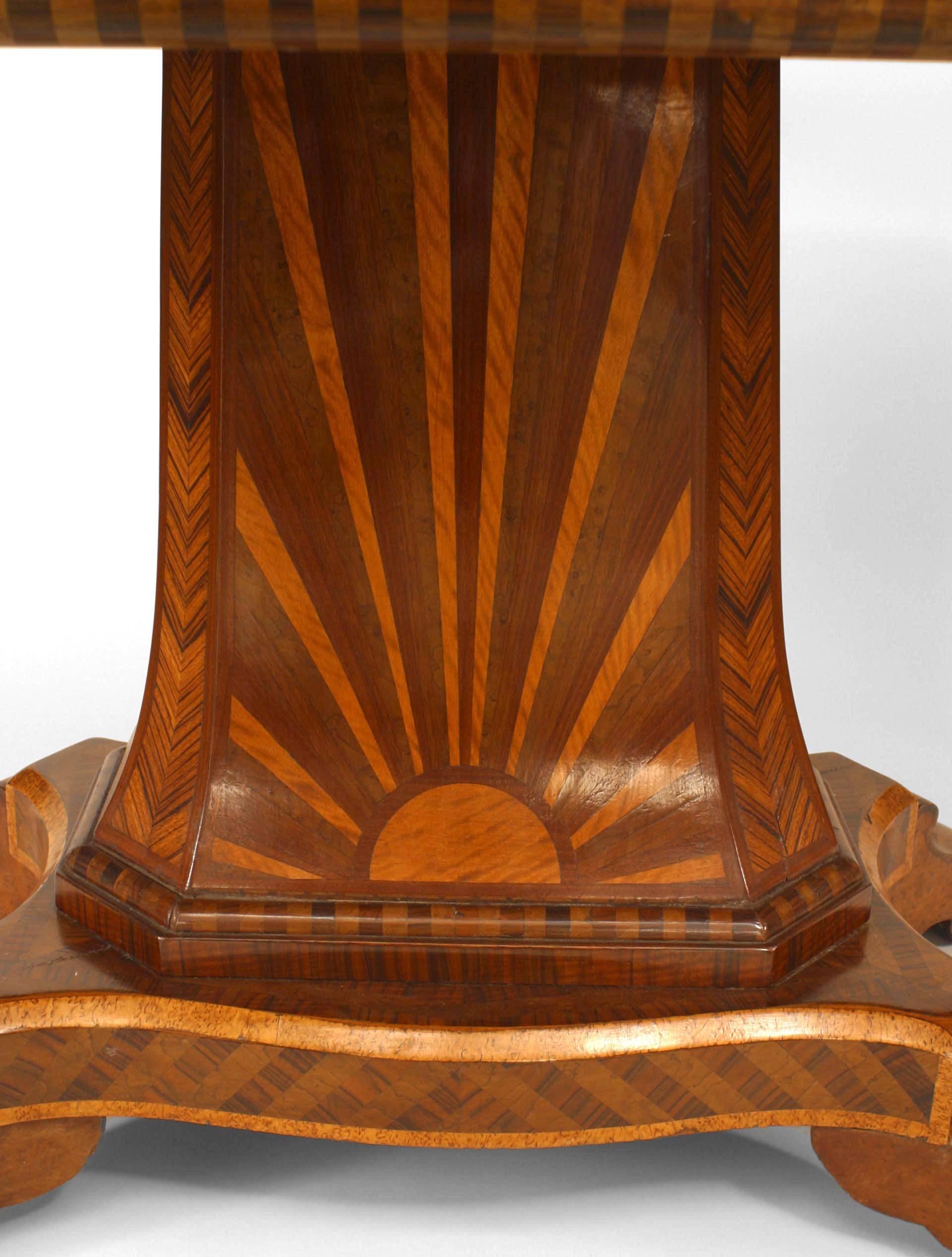 Continental German Inlaid Center Table For Sale 3