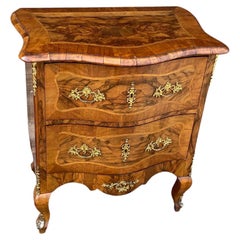 19th Century Continental Inlaid Bedside Chest