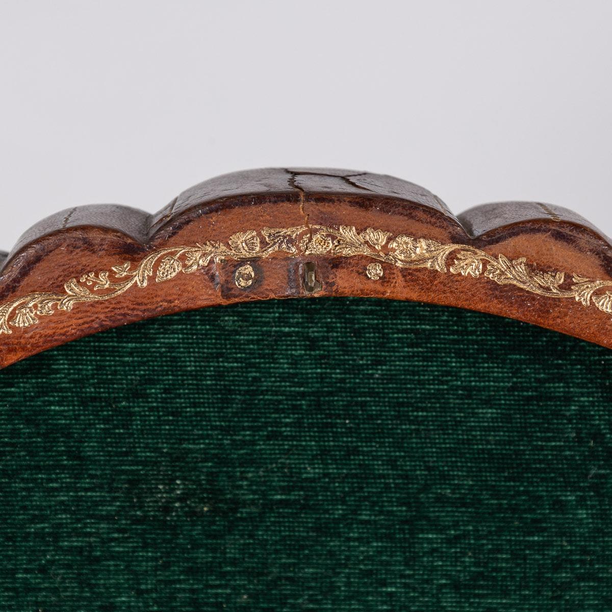 Boîte à bijoux de musique Reuge en cuir continental du 19ème siècle, vers 1880 5
