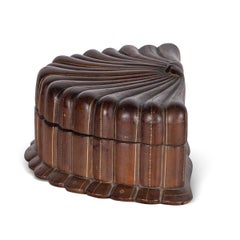 19th Century Continental Leather Reuge Music Jewellery Box, c.1880