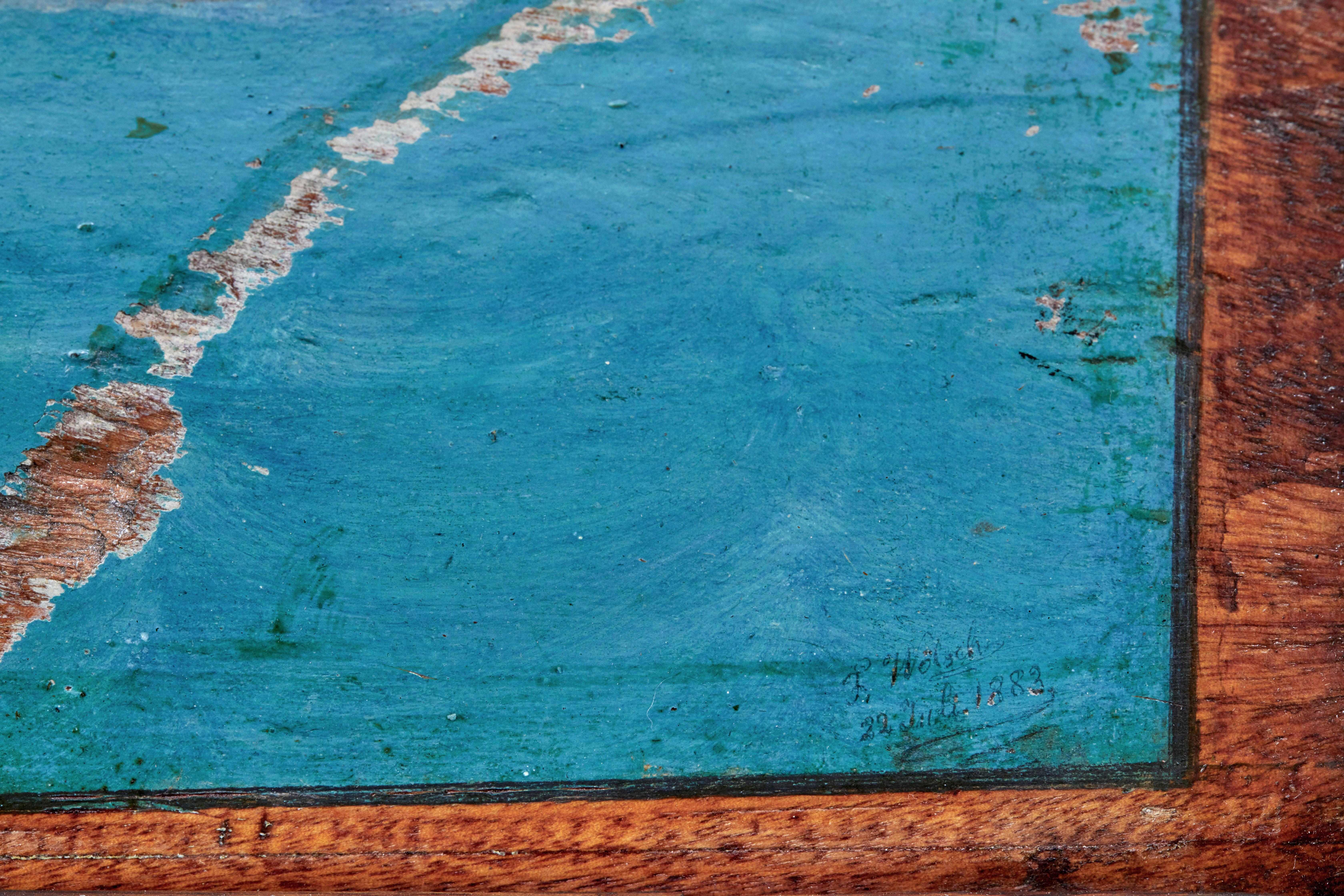 19th century continental mahogany maritime chest 3