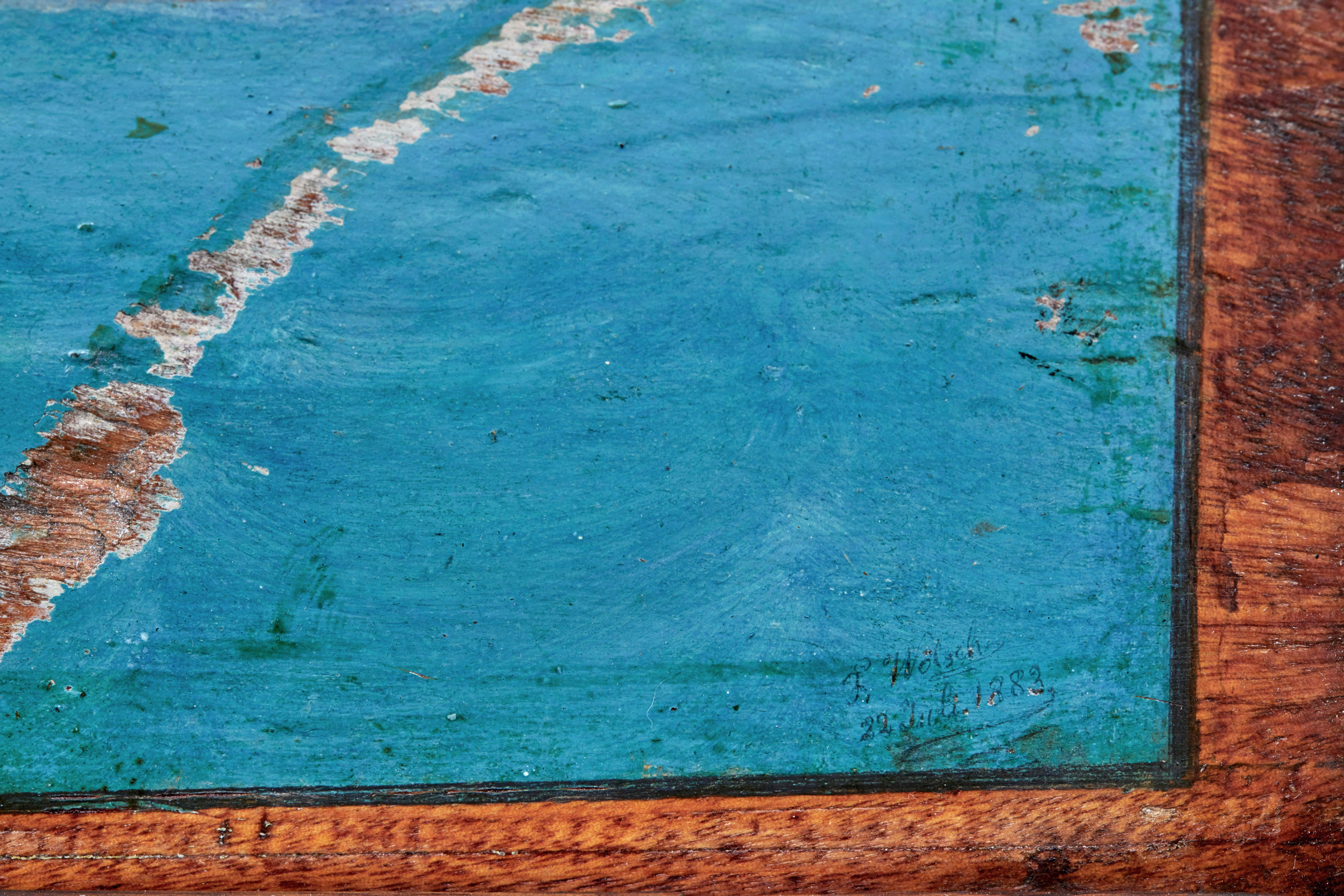 19th Century continental mahogany maritime chest 4