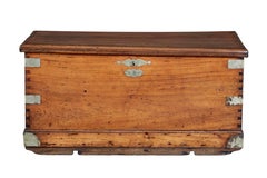19th century continental mahogany maritime chest