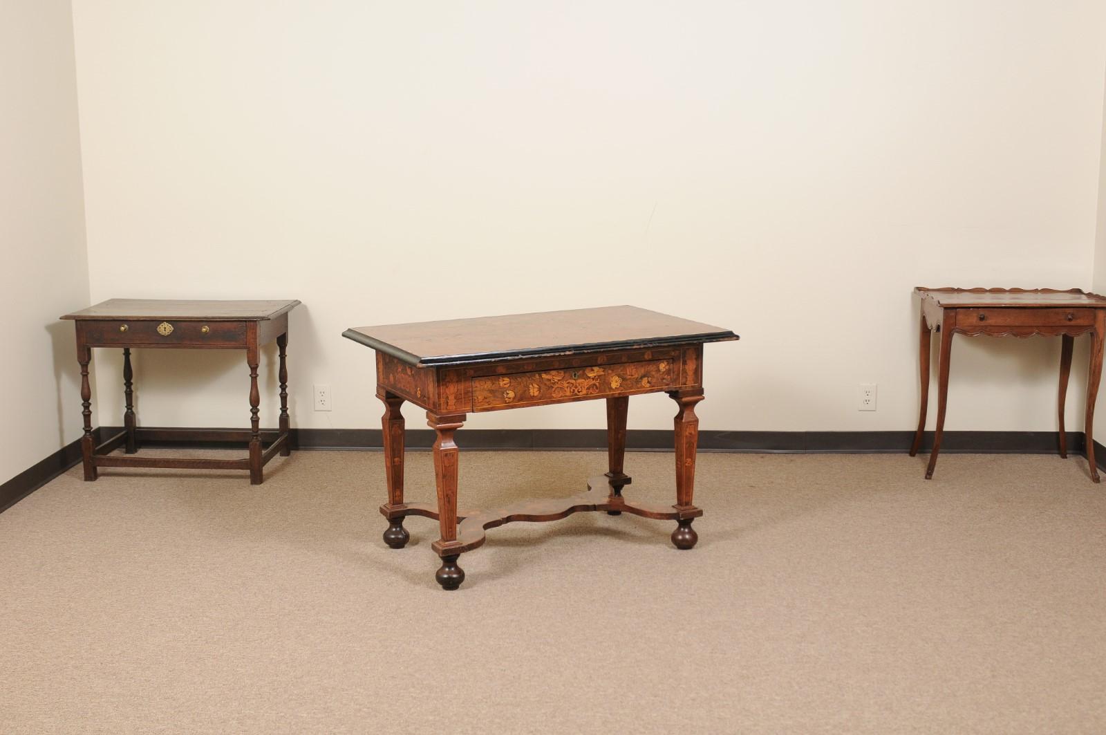 19th Century Continental Marquetry Inlaid Center Table For Sale 7