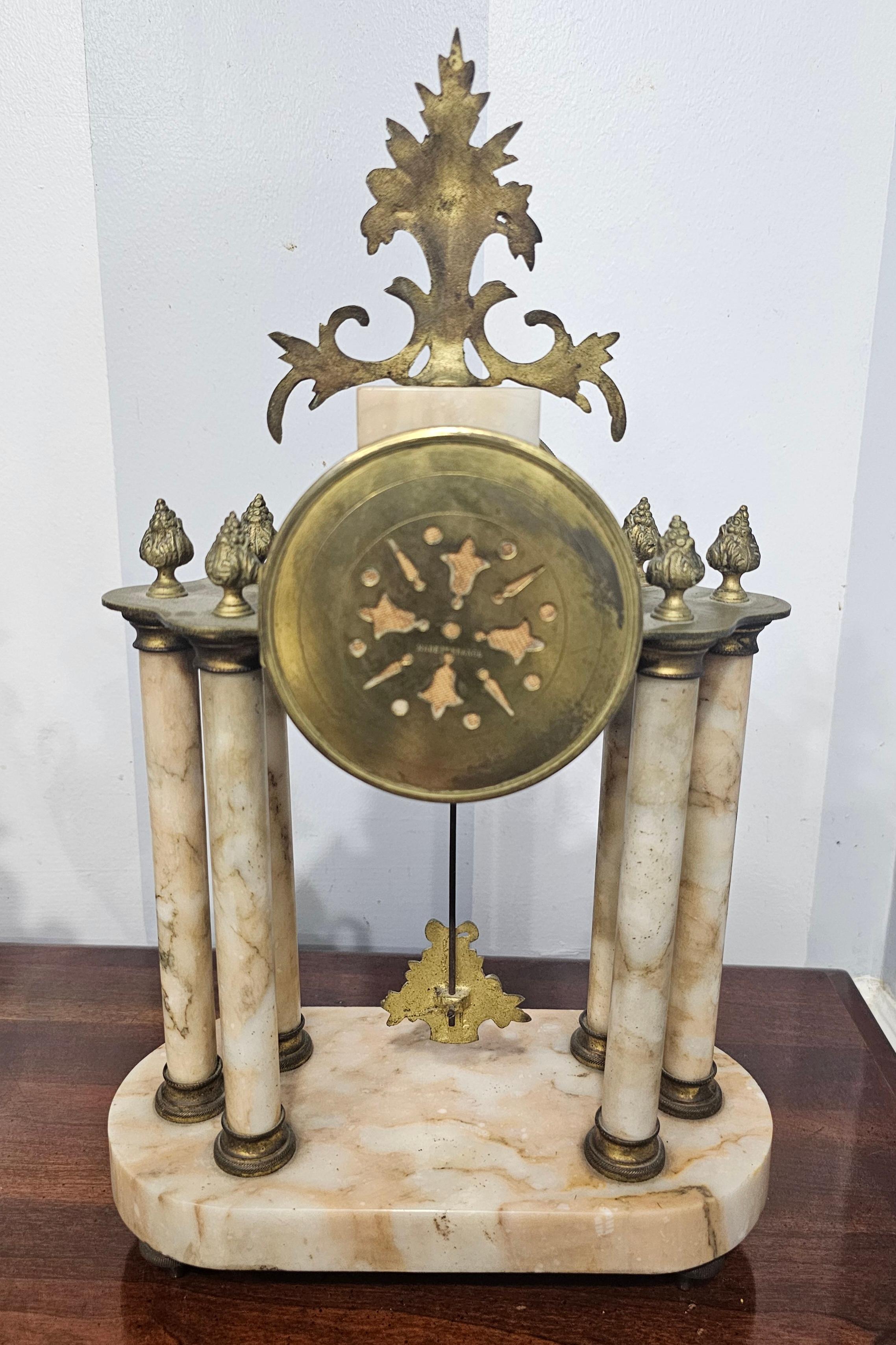 vintage marble clock
